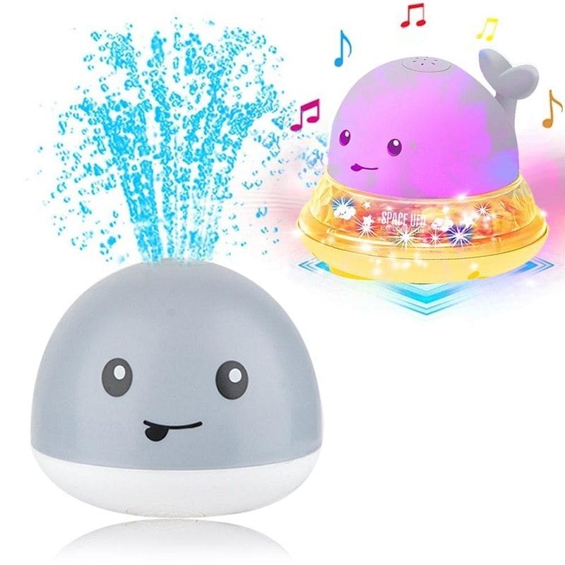 Kidlova 4-Player Dice Game New Baby Bathroom Bath Electric Induction Whale Spray Small Toy