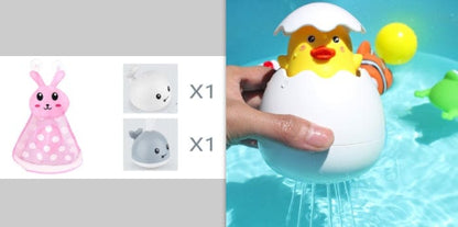 Kidlova 4-Player Dice Game Set New Baby Bathroom Bath Electric Induction Whale Spray Small Toy
