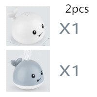 Kidlova 4-Player Dice Game SetA2pcs New Baby Bathroom Bath Electric Induction Whale Spray Small Toy