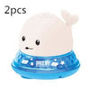 Kidlova 4-Player Dice Game White blue2pcs New Baby Bathroom Bath Electric Induction Whale Spray Small Toy