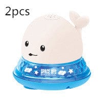 Kidlova 4-Player Dice Game White blue2pcs New Baby Bathroom Bath Electric Induction Whale Spray Small Toy