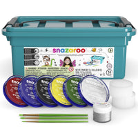 Water-Based Face Paint Kit – 14-Piece Set with Brushes, Sponges & Glitter Ge Face Paint