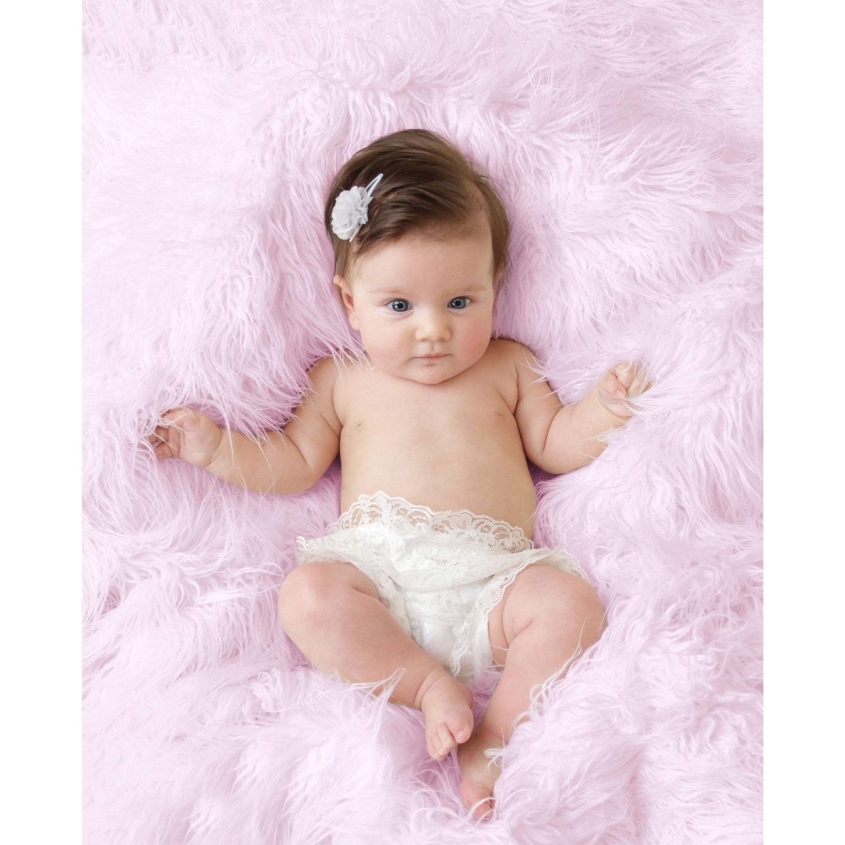 Luxury Faux Fur Baby Blanket – Pink | Soft & Cosy Nursery Essential Blankets