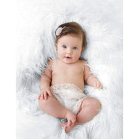 Luxury Faux Fur Baby Blanket – White | Soft & Cosy Nursery Essential Blankets