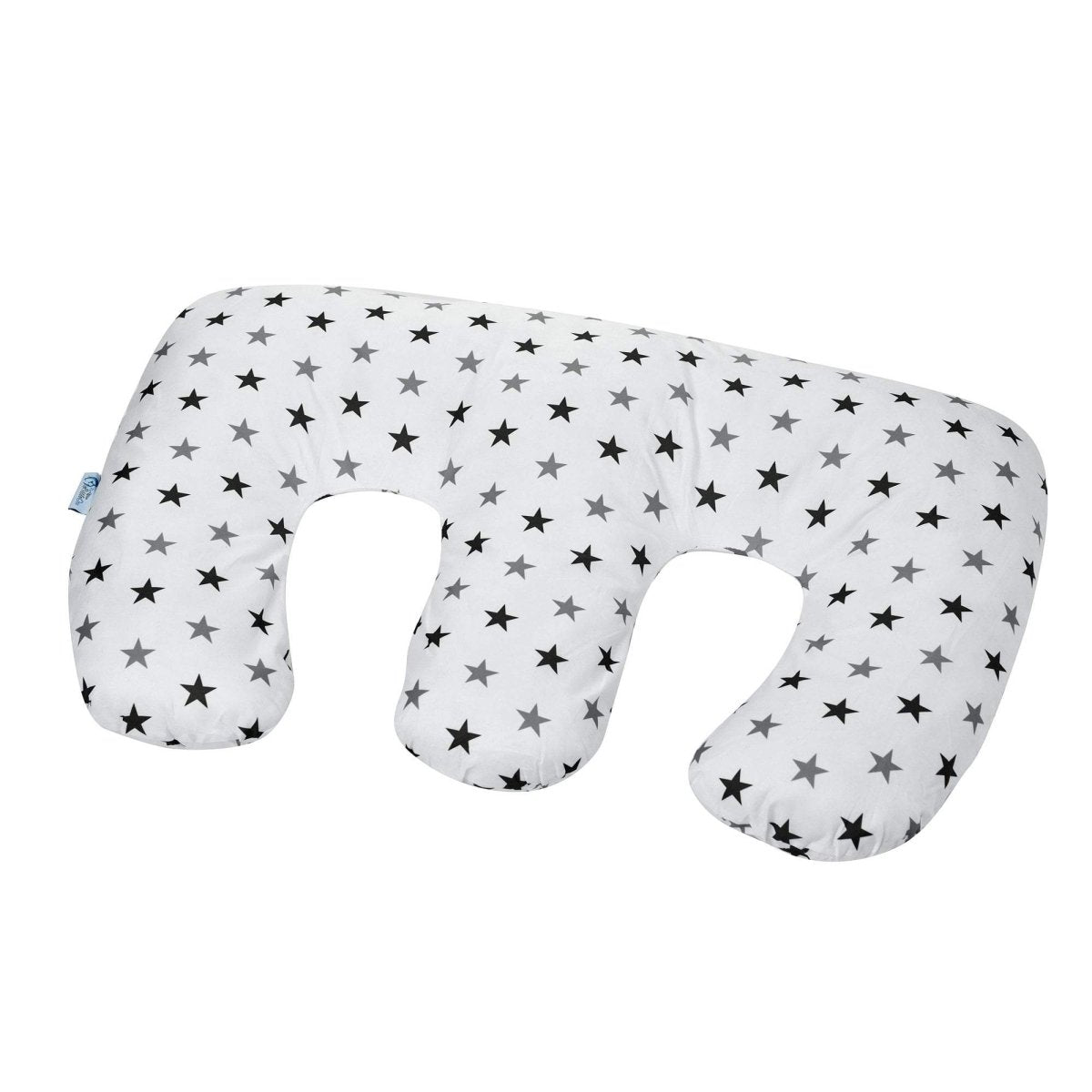 Twin Pregnancy Nursing Pillow – Silver Stars | Tandem Feeding Support Twin Nursing Pillows